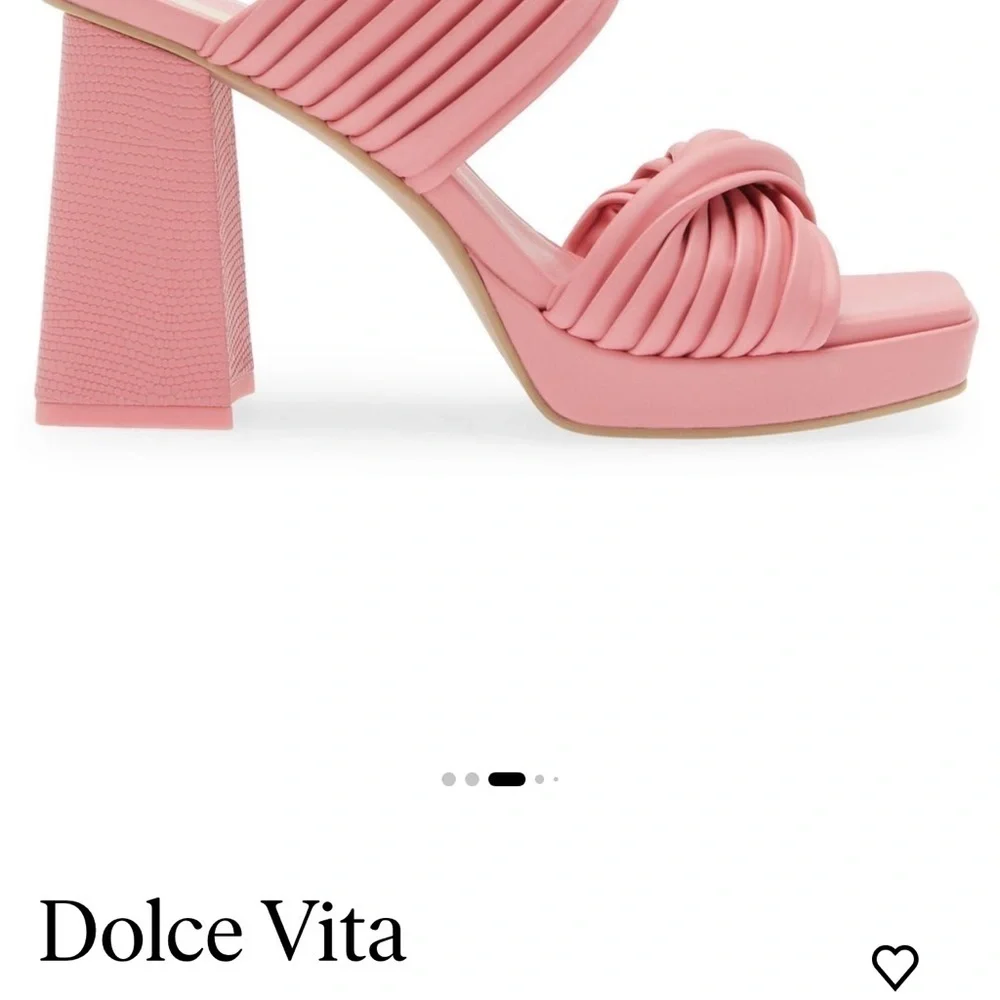 Dolce Vita Altin Platform Slide Sandal Pink Stella New No Box - Picture 8 of 12